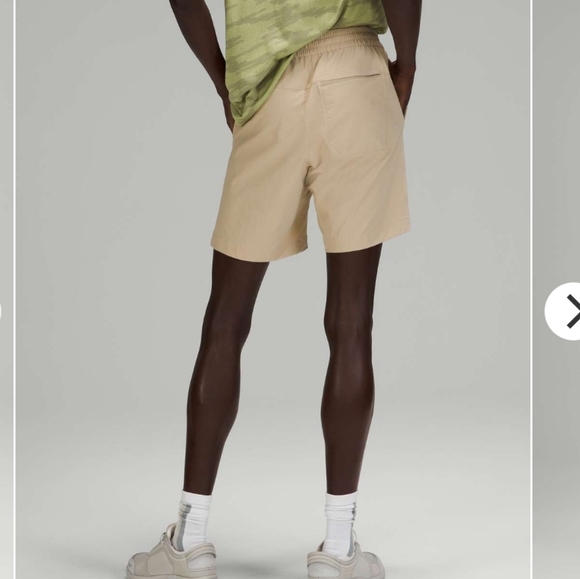 Lululemon Men's Bowline 8" Shorts Stretch Ripstop in Trench Tan Khaki Small - Picture 2 of 16